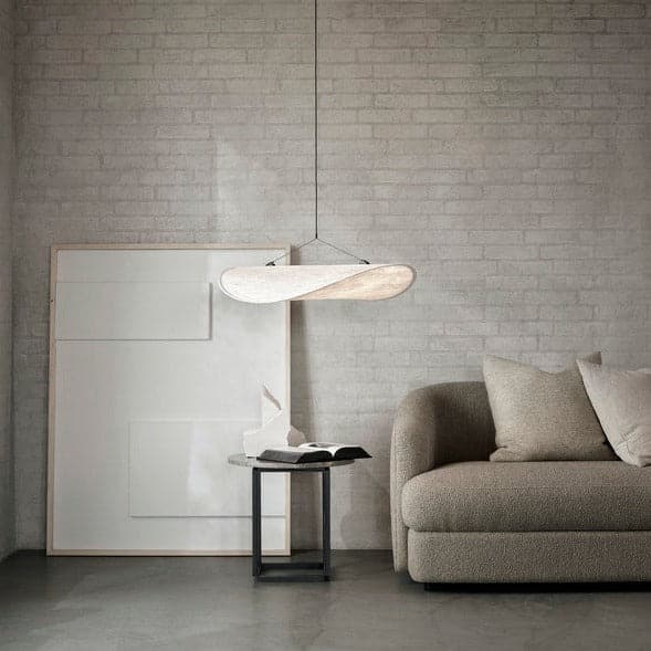 Lampa Suspendata Tense Alba din Textil 70 cm New Works