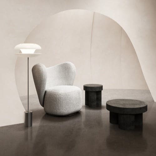 Lampa de Podea Yoyo Alba din Metal NORR11