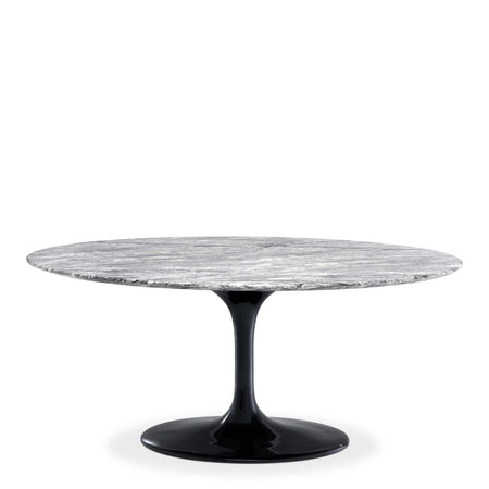 Masa de Dining Ovala Solo Gri cu Blat din Marmura 170 cm Eichholtz