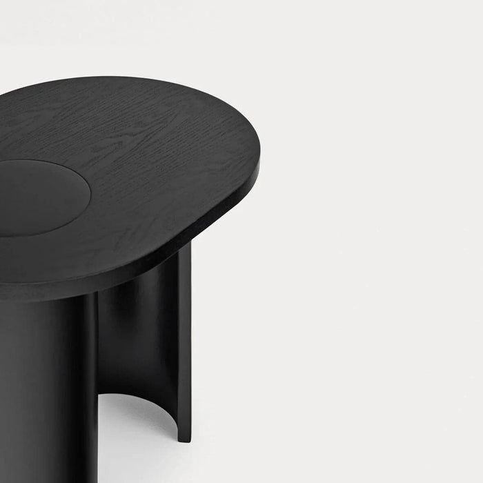 Masuta de Cafea Nori Neagra din Lemn 60 cm TEULAT