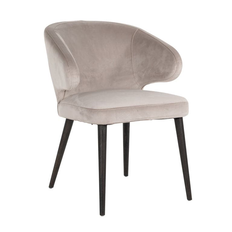 Scaun Indigo Crem din Catifea RICHMOND