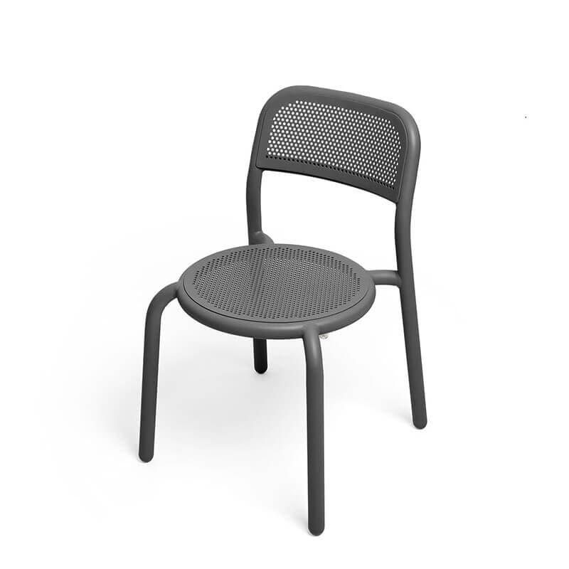 Set 2 Scaune TONI Gri din Metal FATBOY
