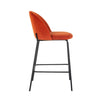 Scaun de Bar Alyssa Rosu din Textil RICHMOND