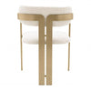 Scaun de Dining Donato Crem din Textil Buclat Eichholtz