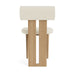 Scaun de Dining Hippo Nature din Lemn cu Sezut din Textil Boucle 24 NORR11