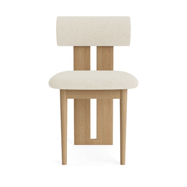Scaun de Dining Hippo Nature din Lemn cu Sezut din Textil Boucle 24 NORR11