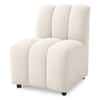 Scaun de Dining Kelly Crem din Textil Buclat Eichholtz