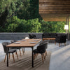 Scaun de Exterior Ninfa Negru din Lemn si Textil Bizzotto