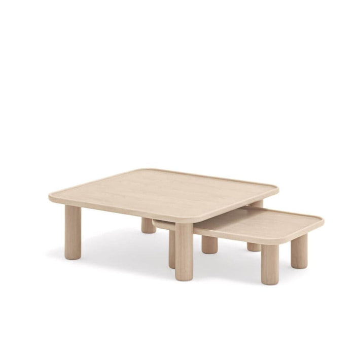 Set 2 Masute de Cafea NEST din Lemn Natur TEULAT