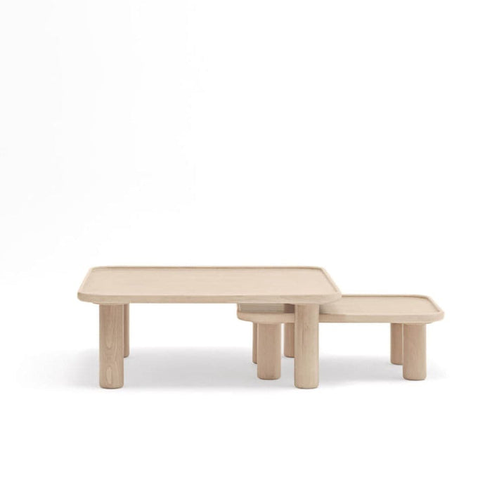 Set 2 Masute de Cafea NEST din Lemn Natur TEULAT