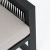 Set Canapea de Exterior Captiva Negru din Metal si Textil Bizzotto