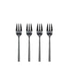 Set de 4 Furculite pentru Tort Negre din Inox BITZ