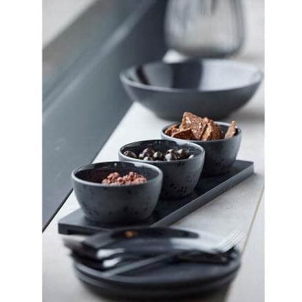 Set de 4 Furculite pentru Tort Negre din Inox BITZ