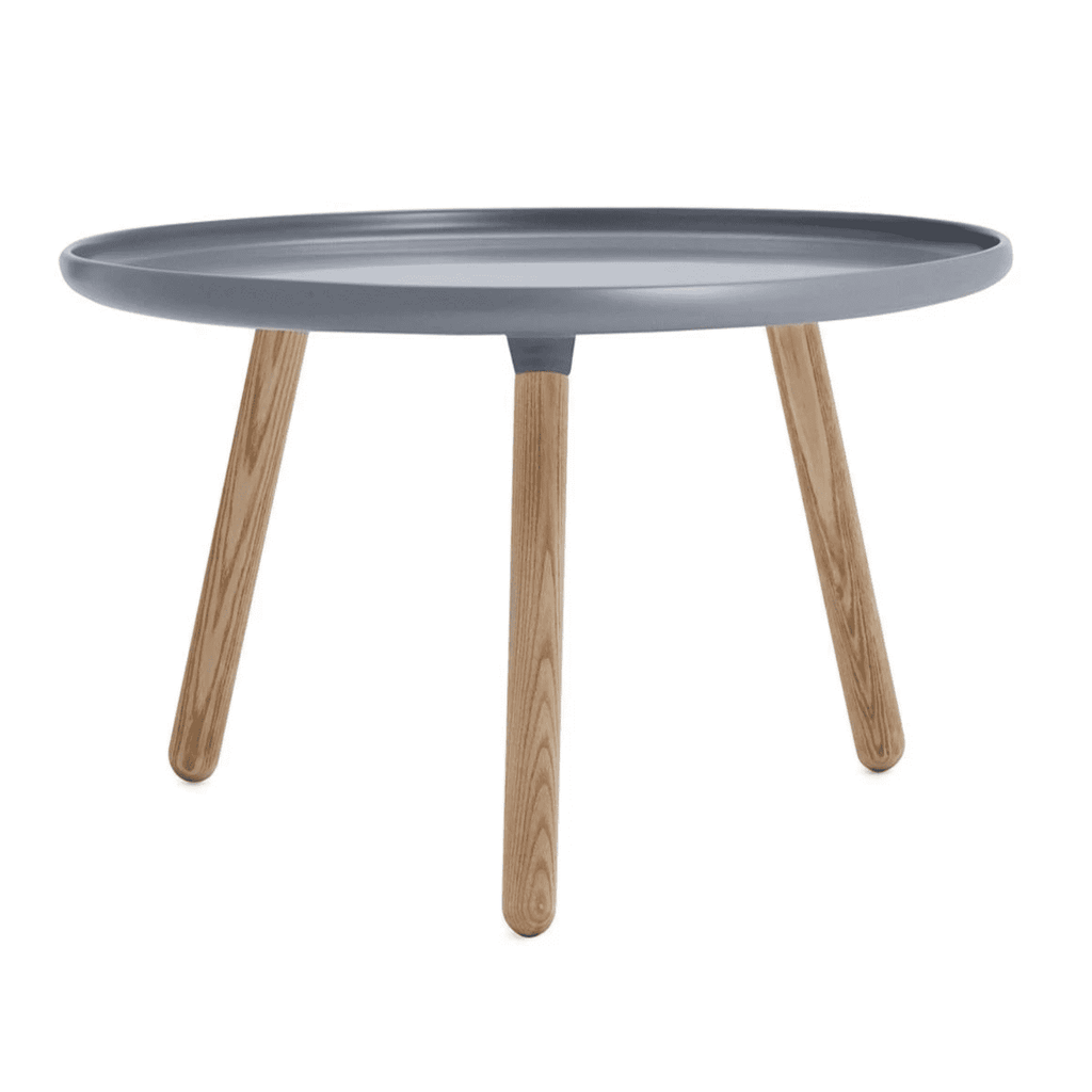 Masuta de Cafea Tablo Mare cu Blat Gri si Picioare din Lemn NORMANN COPENHAGEN