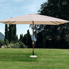 Umbrela de Soare Syros Alba din Textil 3 x 4 m Bizzotto