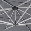 Umbrela de soare Calis Anod Gri din Textil 4 x 4 m Bizzotto