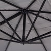 Umbrela de soare Calis Gri din Textil 4 x 4 m Bizzotto
