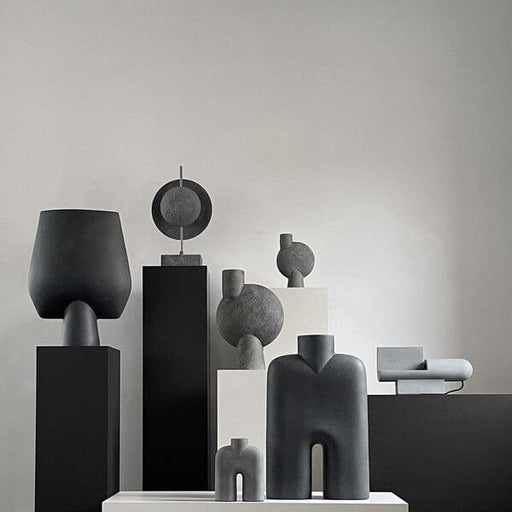 Vaza COBRA Neagra din Ceramica 62 cm 101 COPENHAGEN