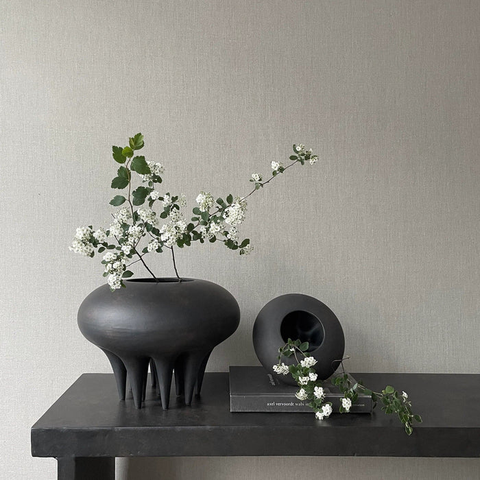 Vaza Medusa Neagra Mare din Ceramica 101 COPENHAGEN