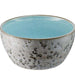 Bol Ceramic Gri cu Interior Albastru Deschis BITZ