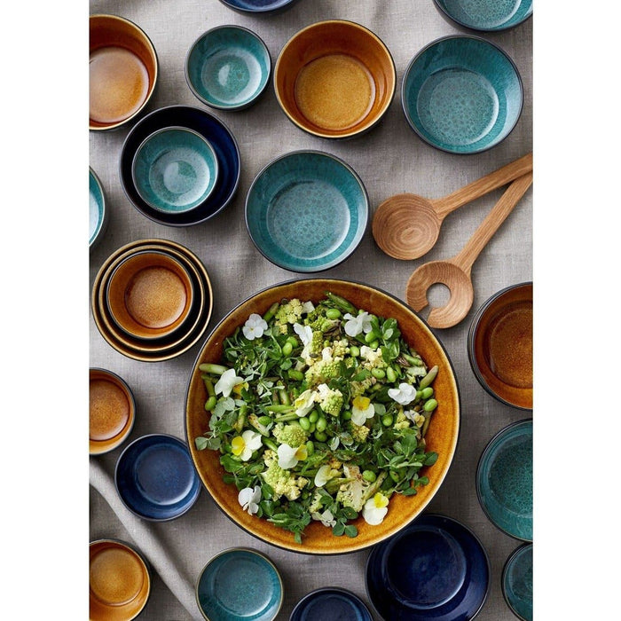 Bol Ceramic Negru cu Interior Verde 14 cm Bitz