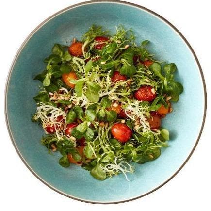 Bol pentru Salata Gri cu Interior Albastru Deschis BITZ