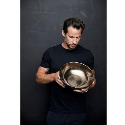 Bol pentru Salata Negru cu Interior Auriu Bitz