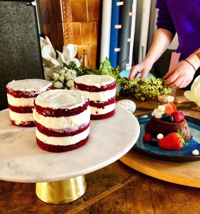 Farfurie Ceramica  Neagra cu Interior Albastru Inchis Bitz