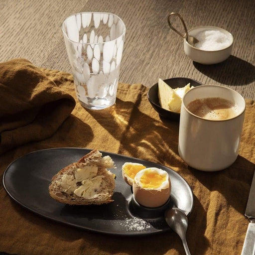 Pahar Casca Milk din Sticla Alba FERM LIVING