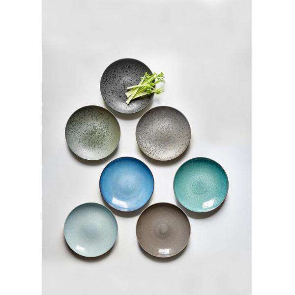 Platou Ceramic cu Interior Albastru Marin