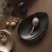 Platou Oval din Alama Neagra FOREST 16cm S