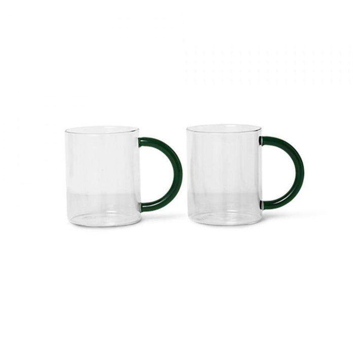 Set de 2 Cani din Sticla Transparenta STILL 340ml FERM LIVING