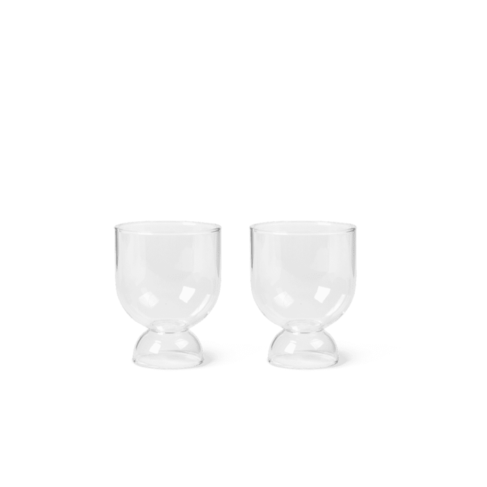 Set de 2 Pahare din Sticla Transparenta STILL 250ml FERM LIVING