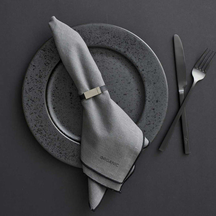 Set de 4 Inele pentru Servetele Gri BITZ