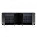 Comoda DORIC Neagra din MDF 200 cm TEULAT