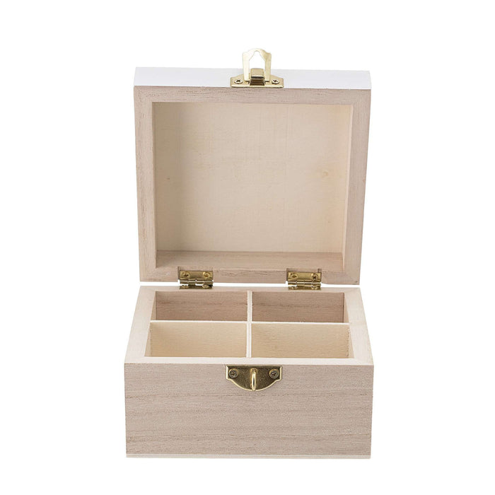 Cutie Depozitare Alba Paulownia BLOOMINGVILLE