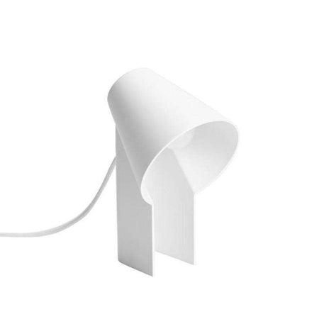 Lampa de Masa Alba din Aluminiu STUDY WOUD