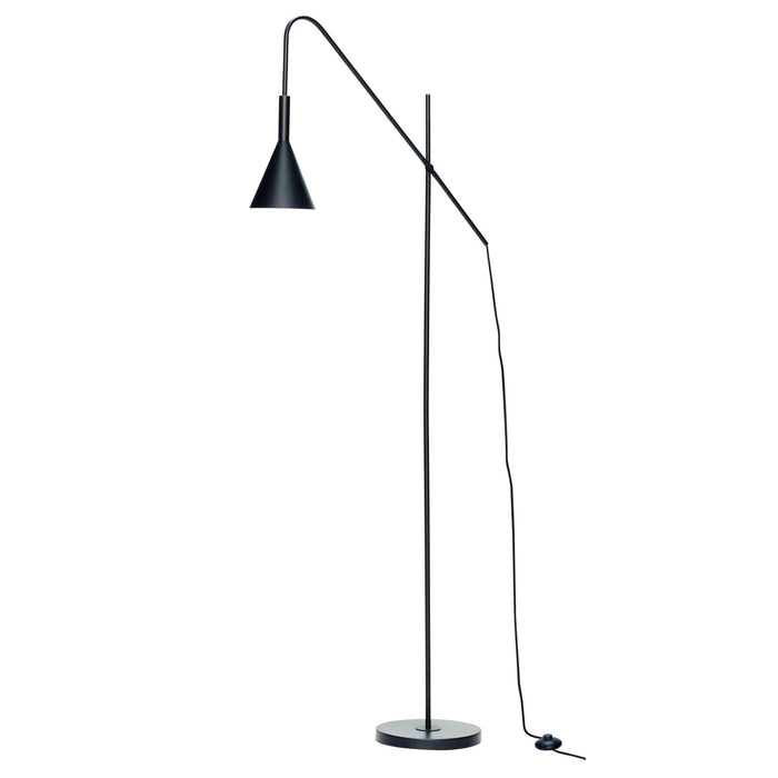 Lampa de Podea din Metal Negru 167cm HUBSCH