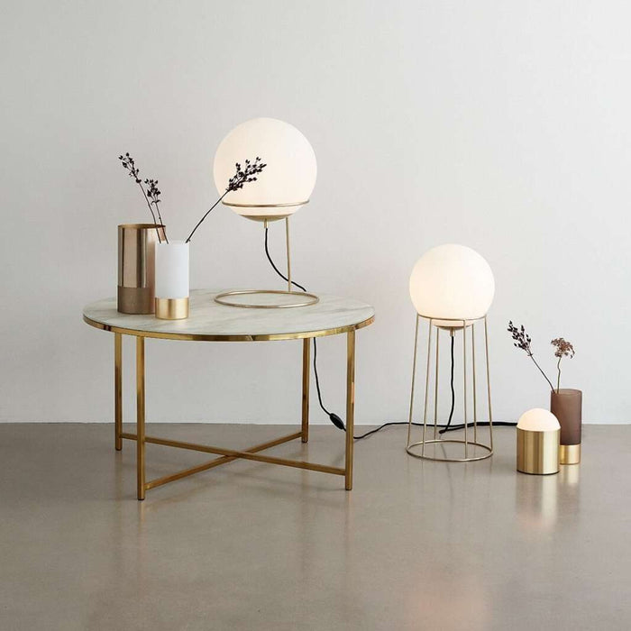 Lampa de Podea din Sticla cu Suport Hubsch