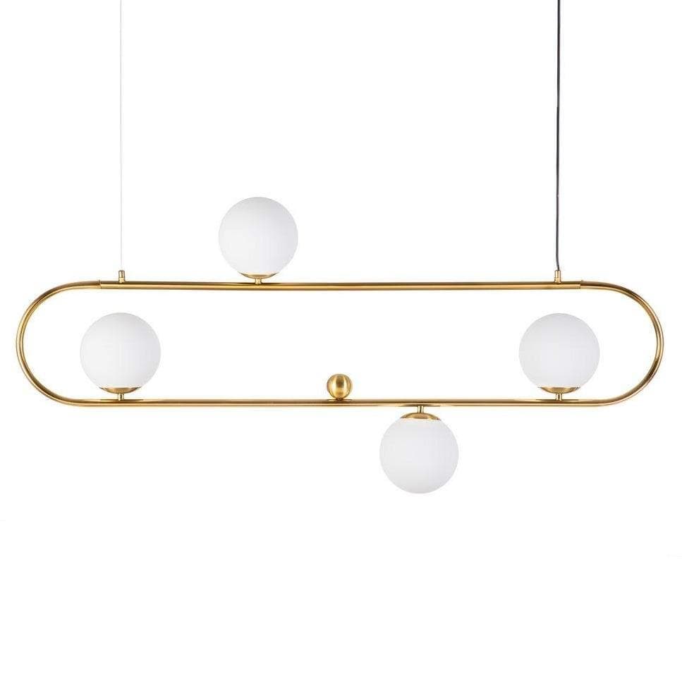 Lampa din Metal Auriu si Sticla IXIA