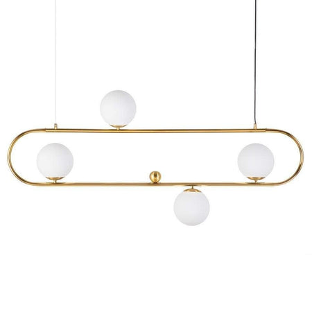 Lampa din Metal Auriu si Sticla IXIA