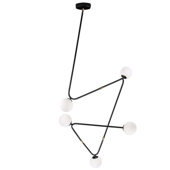 Lampa Neagra din Metal Suspensions ZAGO