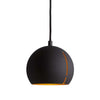 Lampa Rotunda Suspendata din Metal Negru GAP WOUD