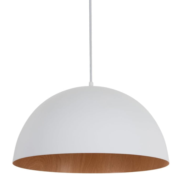 Lampa Suspendata din Metal Alb 35cm IXIA