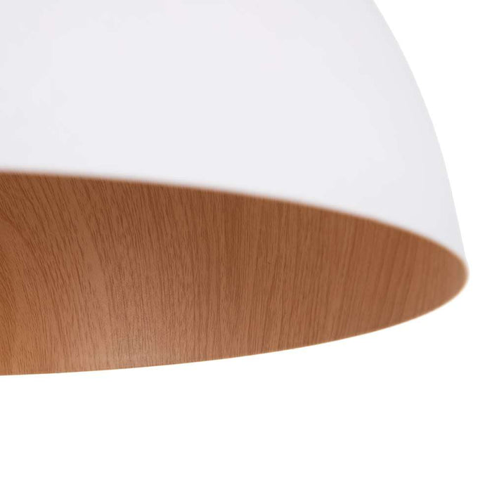 Lampa Suspendata din Metal Alb 35cm IXIA