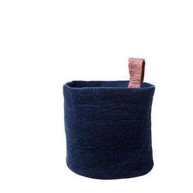 Cos Depozitare din Fetru M Albastru AVEVA