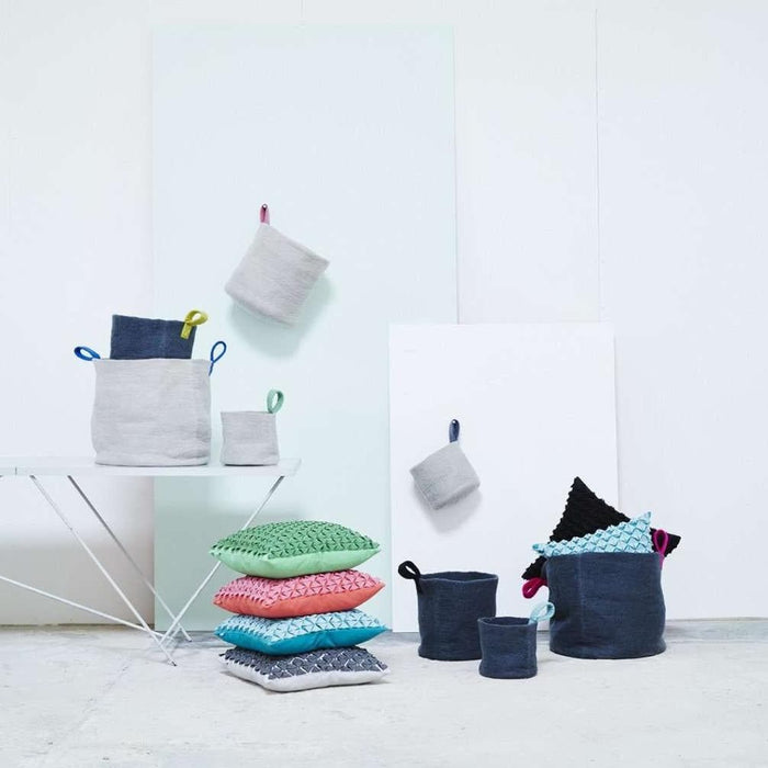 Cos Depozitare din Fetru M Albastru AVEVA