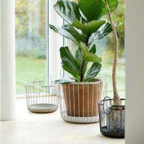 Cos Metalic Negru ZONE DENMARK 40.6 cm