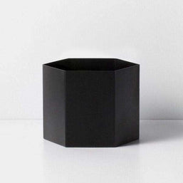 Ghiveci Hexagon Negru Ferm Living