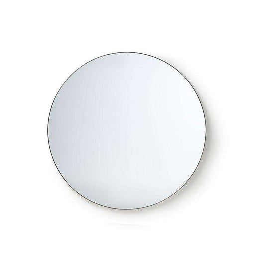 Oglinda Rotunda din Sticla si Metal Negru 80cm HK LIVING